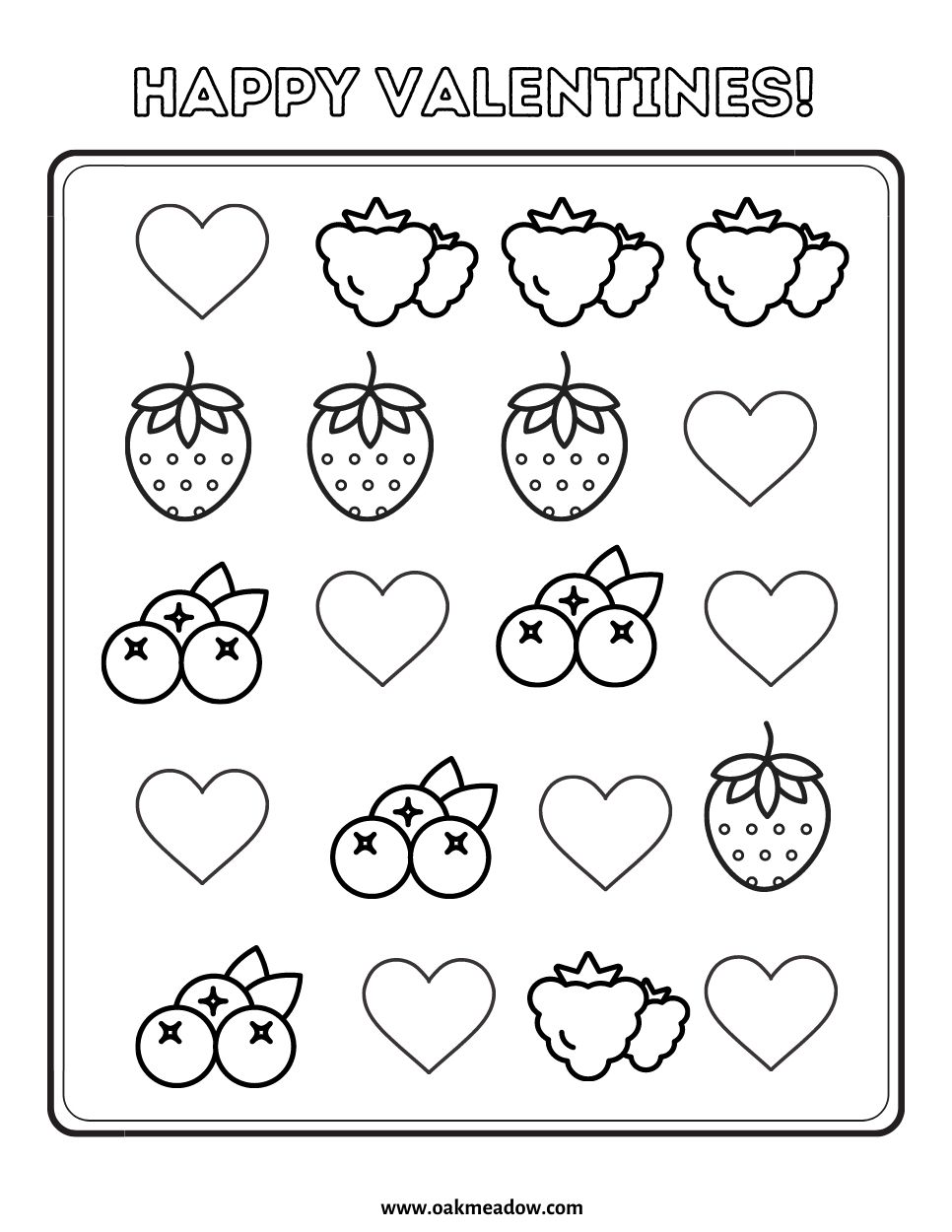 Valentines Day Printables Oak Meadow